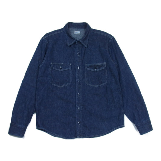 TENDERLOIN テンダーロイン T-DENIM WORK SHT デニム ワーク シャツ インディゴブルー系 S【中古】