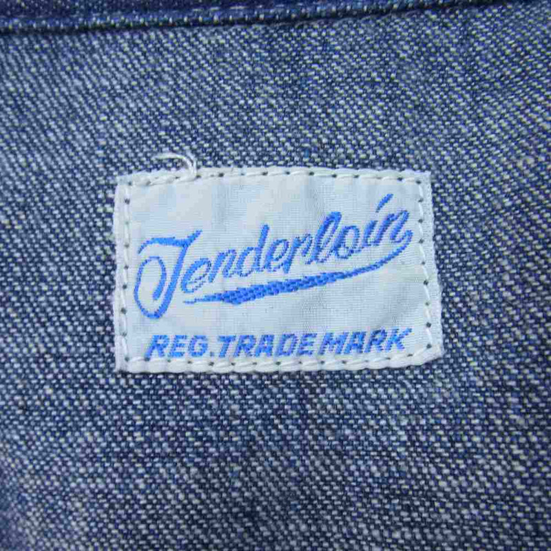 TENDERLOIN テンダーロイン T-DENIM WORK SHT デニム ワーク シャツ インディゴブルー系 S【中古】