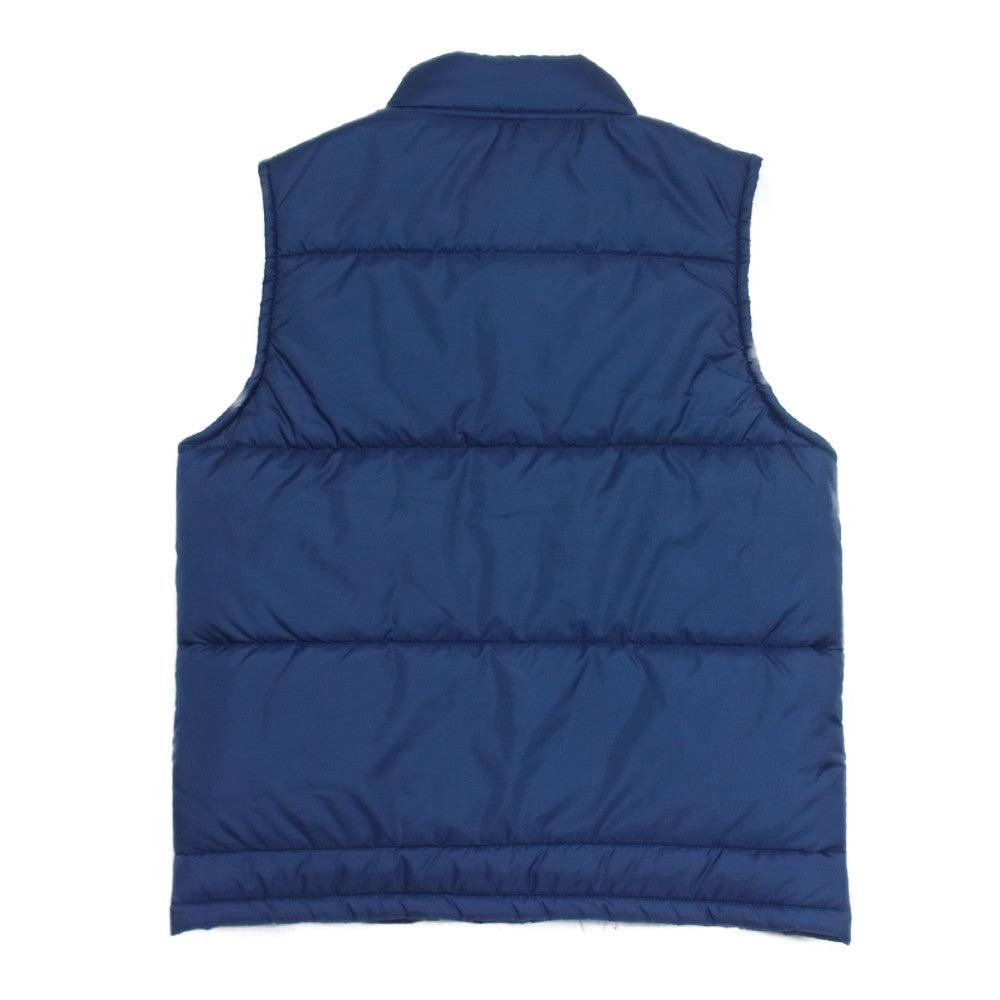 TENDERLOIN テンダーロイン T-NRA VEST サークルワッペン ロゴ 中綿 レーシング ベスト ネイビー系 38【中古】