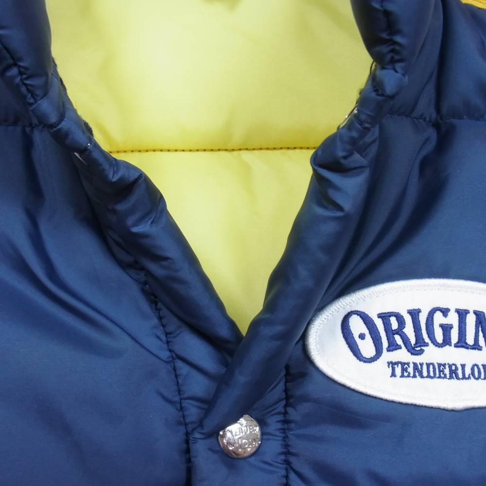 TENDERLOIN テンダーロイン T-NRA VEST サークルワッペン ロゴ 中綿 レーシング ベスト ネイビー系 38【中古】