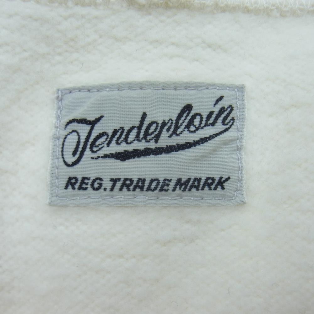 TENDERLOIN テンダーロイン 17AW T-SWEAT PARKA BS ボルネオスカル プリント プルオーバー パーカー オフホワイト系 S【美品】【中古】