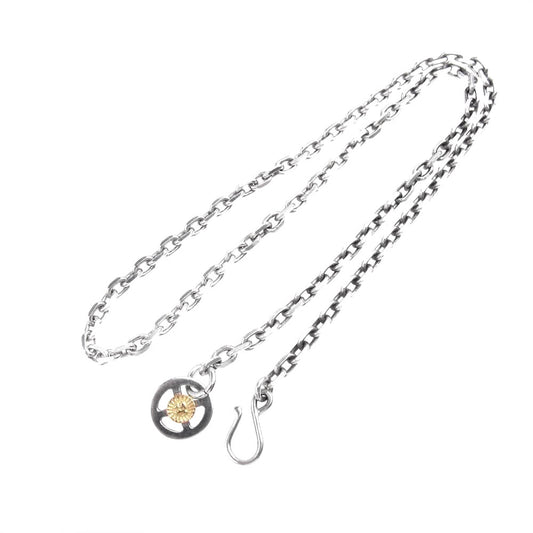 WINGROCK ウィングロック 金メタル付き メディスンホイール フック ネックレス シルバー系【中古】