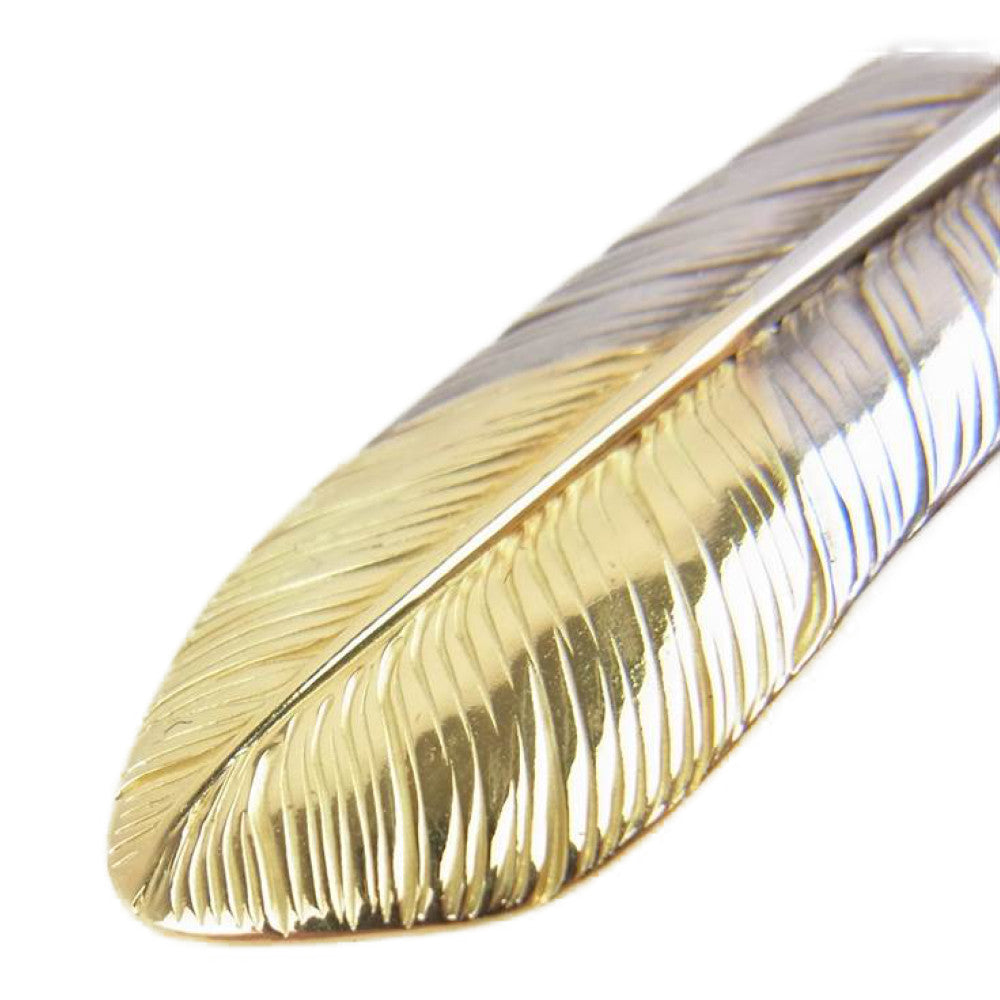 KEN KIKUCHI ケンキクチ 先金 K18 フェザー ペンダントトップ 右向き