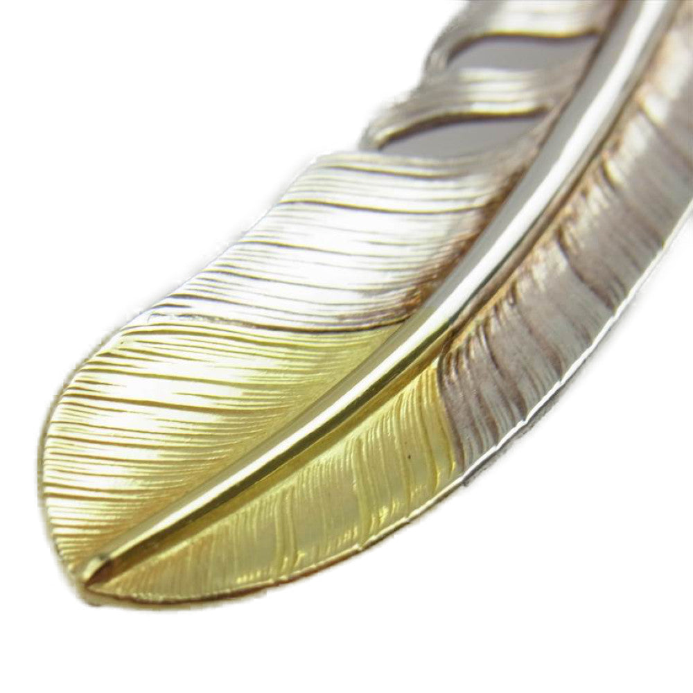 WINGROCK ウィングロック 先金 K18 フェザー ペンダントトップ 右向き