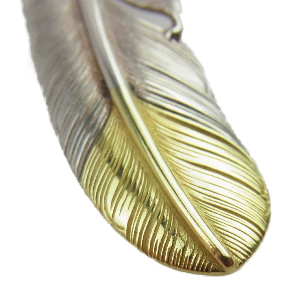 WINGROCK ウィングロック 先金 K18 フェザー ペンダントトップ 右向き