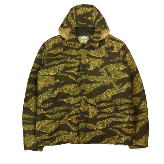 TENDERLOIN テンダーロイン T-HUNTING DOWN JKT BB ハンティング ダウン ジャケット カーキ系 L【中古】