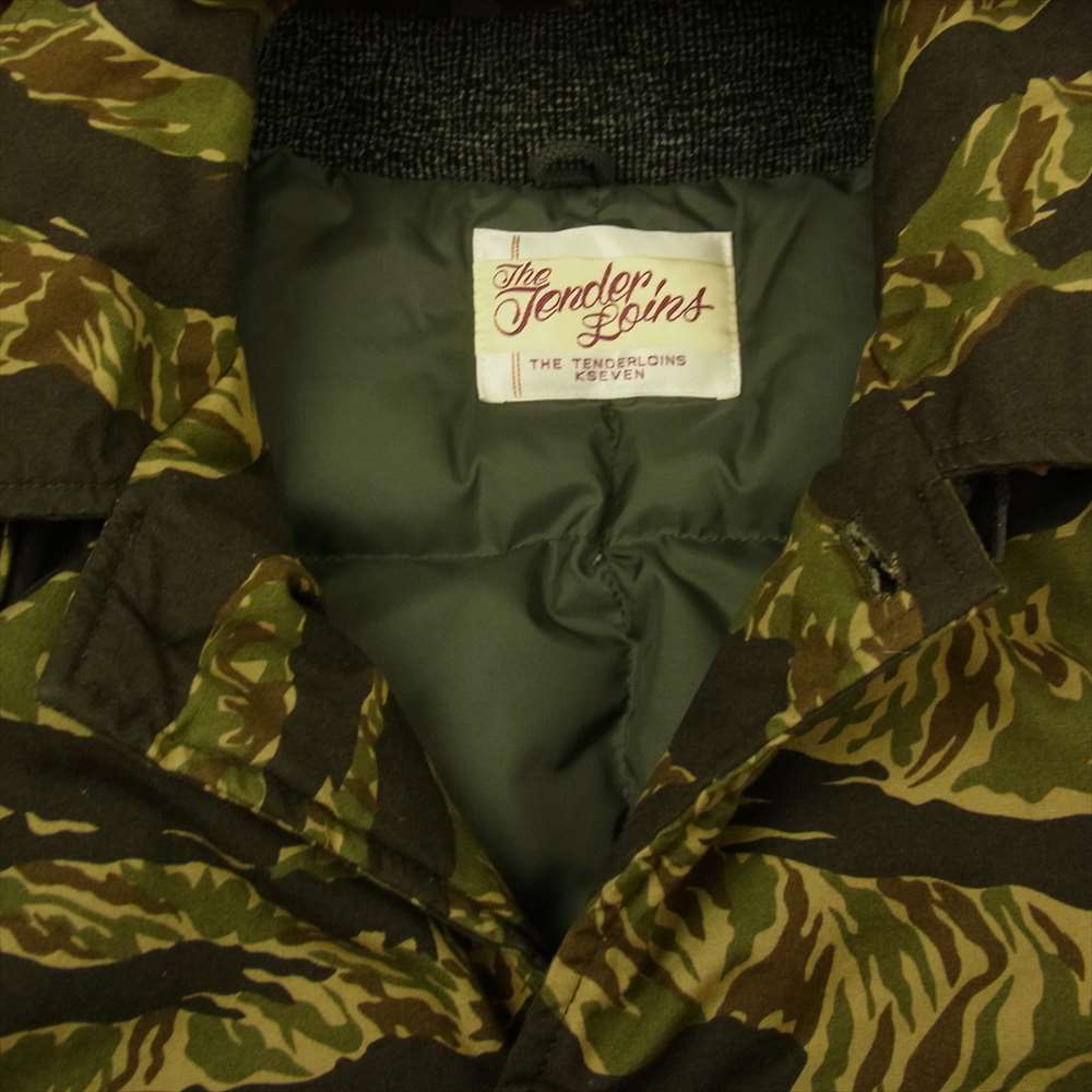 TENDERLOIN テンダーロイン T-HUNTING DOWN JKT BB ハンティング ダウン ジャケット カーキ系 L【中古】
