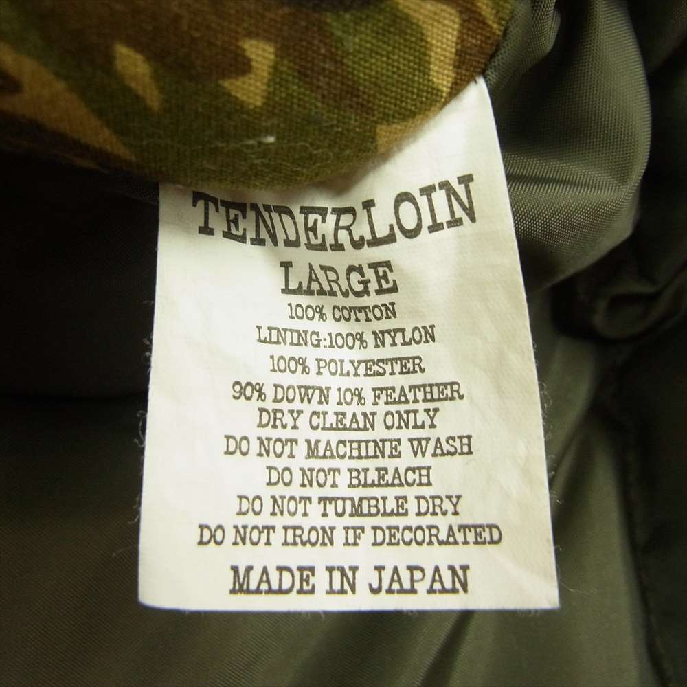 TENDERLOIN テンダーロイン T-HUNTING DOWN JKT BB ハンティング ダウン ジャケット カーキ系 L【中古】