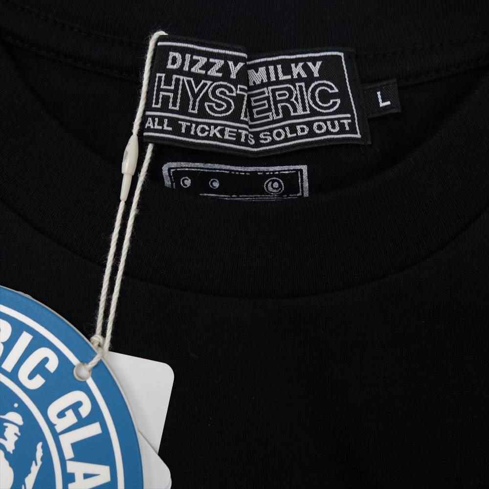 HYSTERIC GLAMOUR ヒステリックグラマー 02221CT27 SONIC YOUTH ソニック ユース TEENAGE RIOT ティーンエイジ ライオット Tシャツ ブラック系 L【新古品】【未使用】【中古】