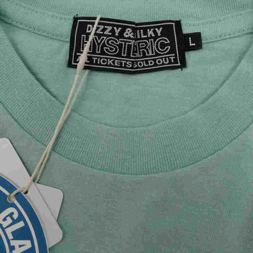 HYSTERIC GLAMOUR ヒステリックグラマー 02221CT28 BETTER TOMORROW ベター トゥモロー Tシャツ グリーン系 L【新古品】【未使用】【中古】