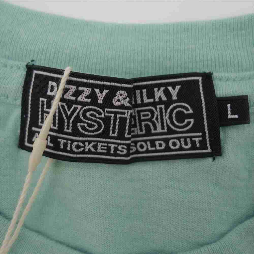 HYSTERIC GLAMOUR ヒステリックグラマー 02221CT28 BETTER TOMORROW ベター トゥモロー Tシャツ グリーン系 L【新古品】【未使用】【中古】