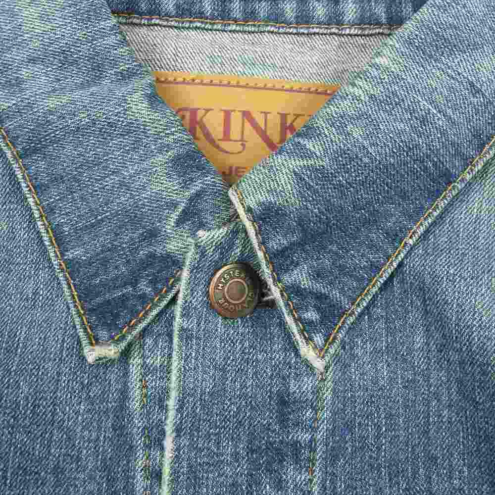 HYSTERIC GLAMOUR ヒステリックグラマー 02203AB12 OLD BLUE デニム ジャケット インディゴブルー系 L【新古品】【未使用】【中古】