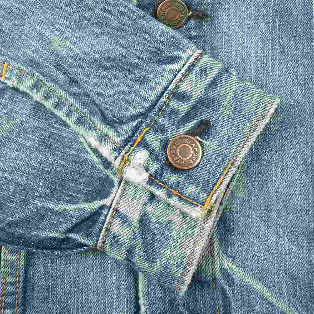 HYSTERIC GLAMOUR ヒステリックグラマー 02203AB12 OLD BLUE デニム ジャケット インディゴブルー系 L【新古品】【未使用】【中古】