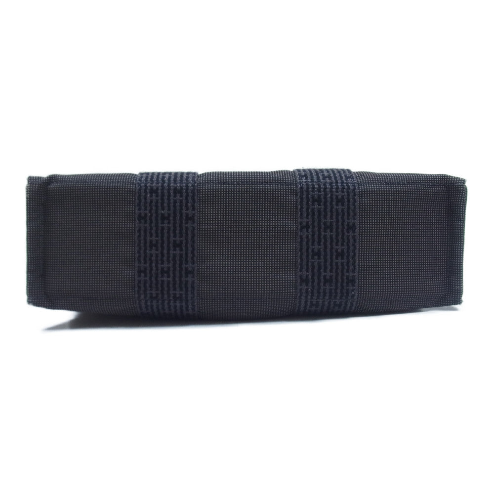HERMES エルメス エールライン MM キャンバス バッグ ブラック系【中古】