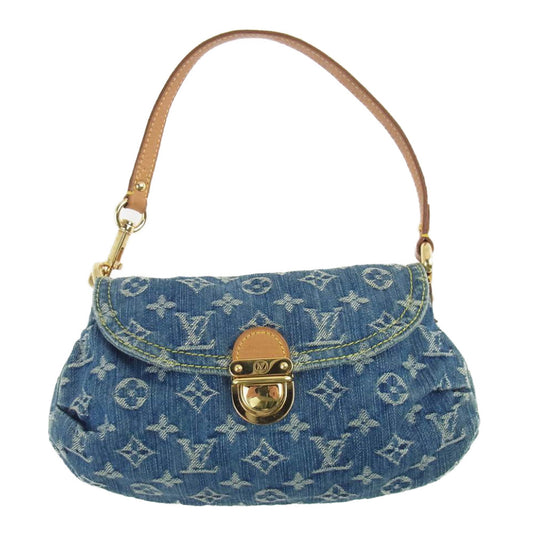 LOUIS VUITTON ルイ・ヴィトン  M95050 モノグラム デニム ミニ プリーティ インディゴブルー系【中古】