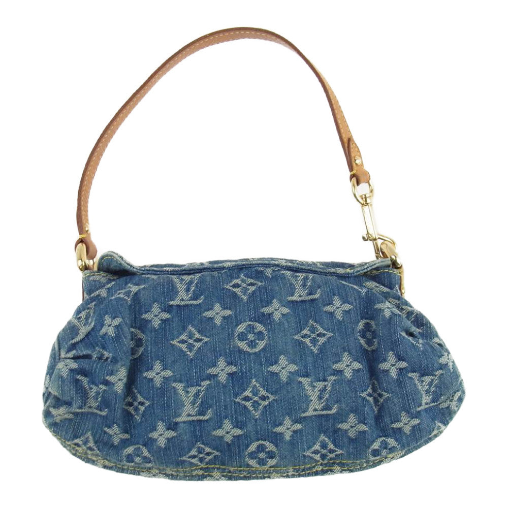 LOUIS VUITTON ルイ・ヴィトン  M95050 モノグラム デニム ミニ プリーティ インディゴブルー系【中古】