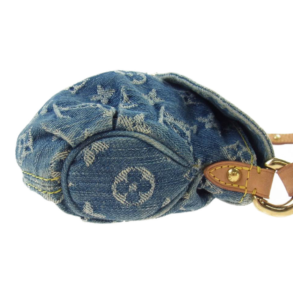 LOUIS VUITTON ルイ・ヴィトン  M95050 モノグラム デニム ミニ プリーティ インディゴブルー系【中古】