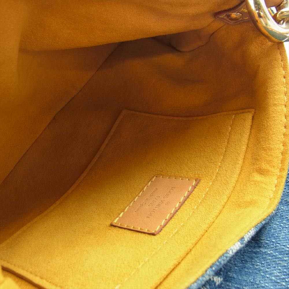 LOUIS VUITTON ルイ・ヴィトン  M95050 モノグラム デニム ミニ プリーティ インディゴブルー系【中古】