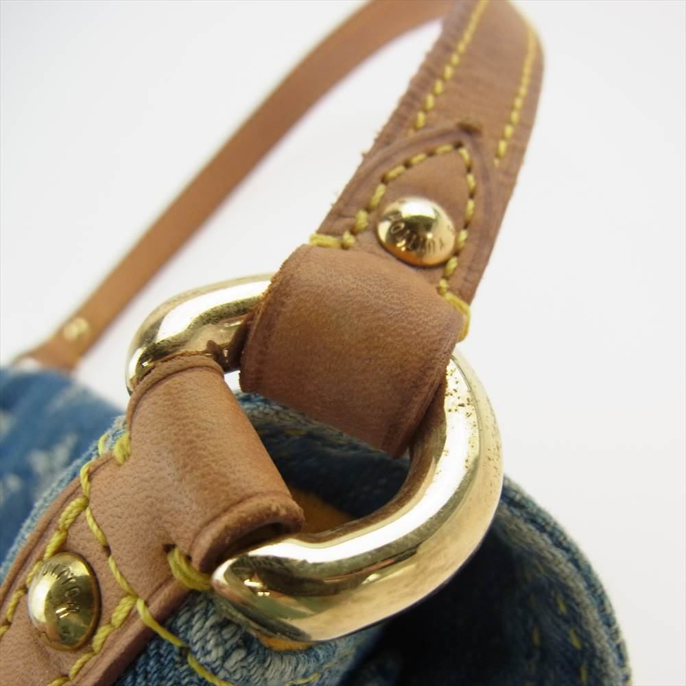 LOUIS VUITTON ルイ・ヴィトン  M95050 モノグラム デニム ミニ プリーティ インディゴブルー系【中古】