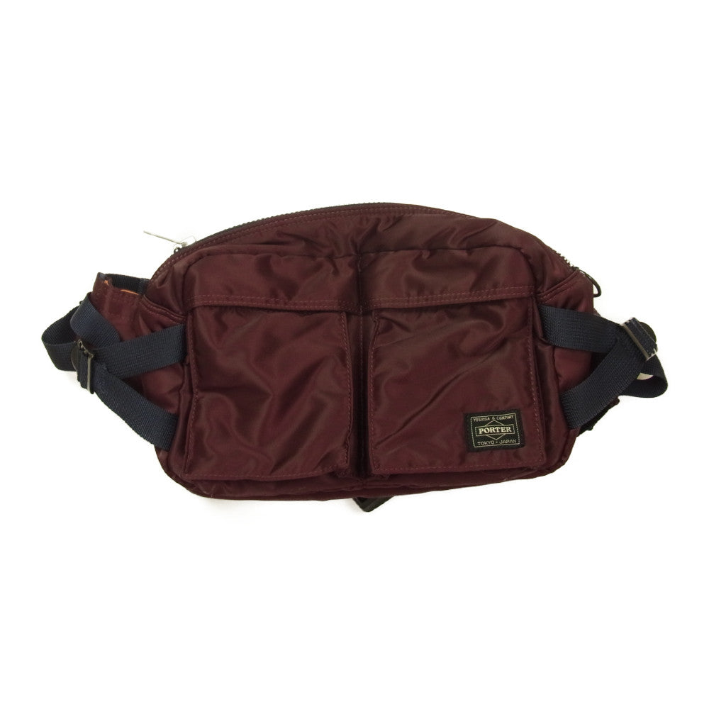 PORTER ポーター PX TANKER タンカー WAIST BAG ウエスト バッグ エンジ系【極上美品】【中古】