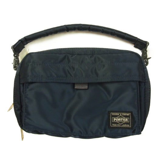 PORTER ポーター 376-26816 PX TANKER タンカー ESSENTIAL BAG エッセンシャル トート バッグ ネイビー系【極上美品】【中古】