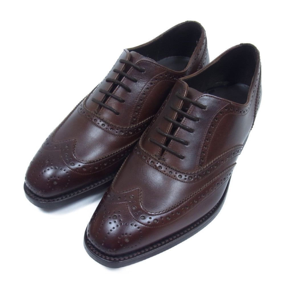 バーカー 4276FW14 OXFORD BROGUE フルブローグ ウイング チップ ダイナイトソール  ビジネス シューズ ブラウン UK5 ブラウン系 5F【美品】【中古】