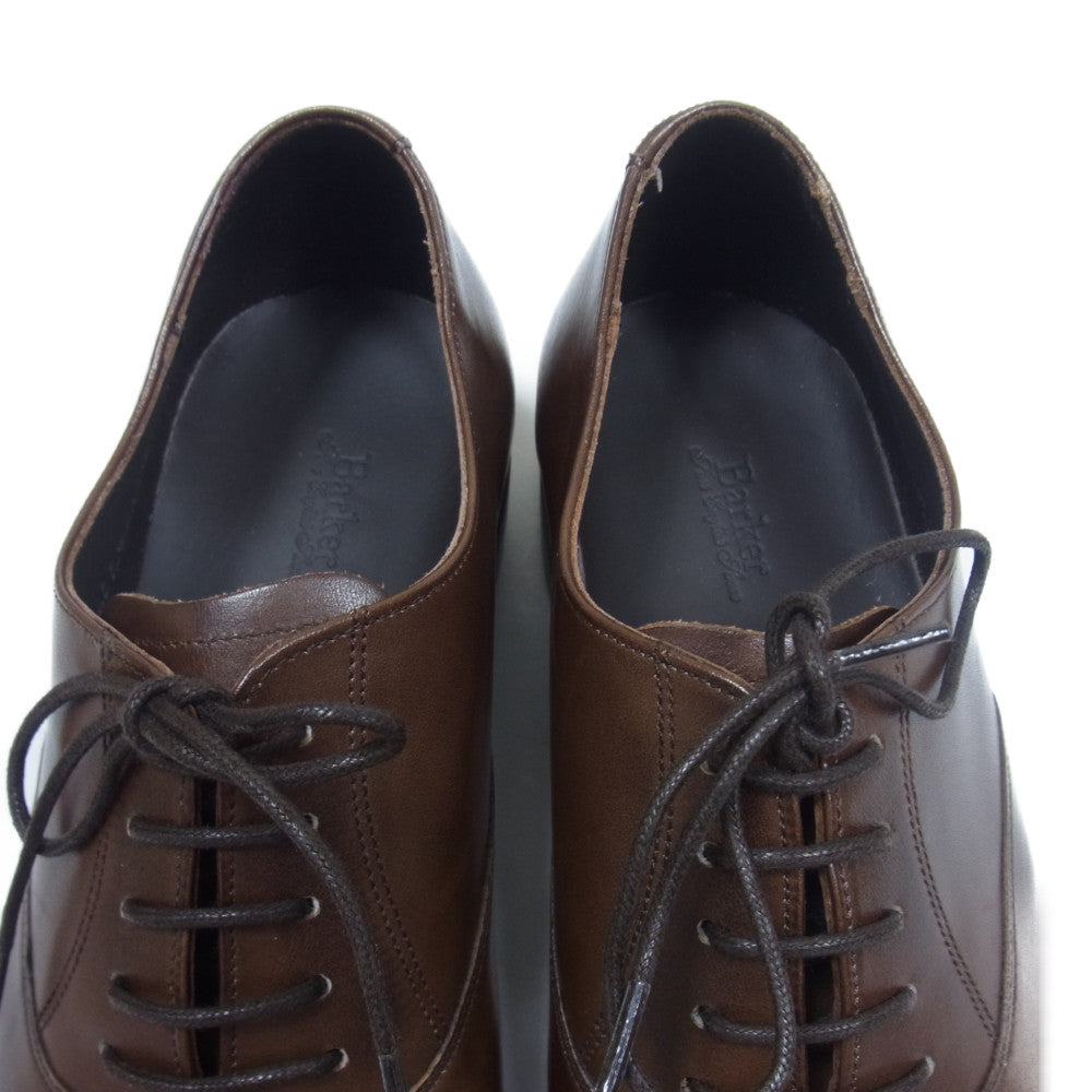 バーカー 4275FW15 OXFORD オックス フォード キャップトゥ ダイナイト ソール ビジネス シューズ ブラウン系 UK6F【美品】【中古】