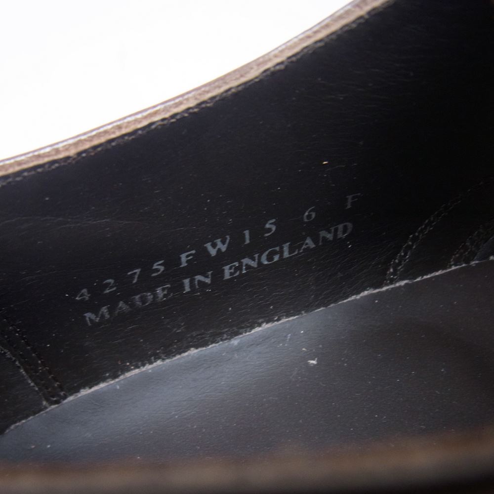 バーカー 4275FW15 OXFORD オックス フォード キャップトゥ ダイナイト ソール ビジネス シューズ ブラウン系 UK6F【美品】【中古】