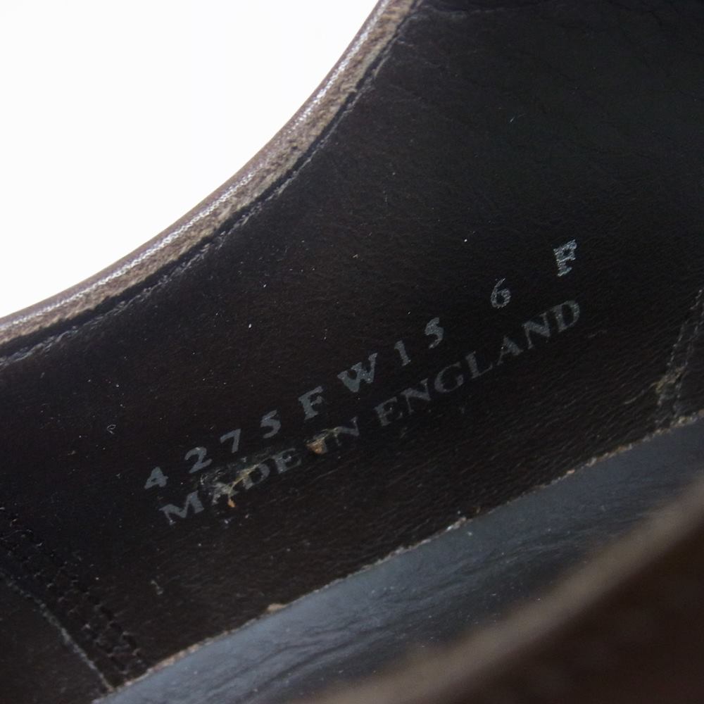 バーカー 4275FW15 OXFORD オックス フォード キャップトゥ ダイナイト ソール ビジネス シューズ ブラウン系 UK6【美品】【中古】
