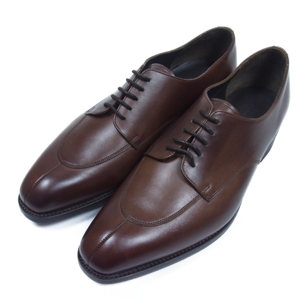 バーカー 2824FW06 APRON DERBY エプロン ダービー ダイナイト ソール Uチップ ビジネス シューズ ブラウン UK8.5 ブラウン系 8.5F【美品】【中古】
