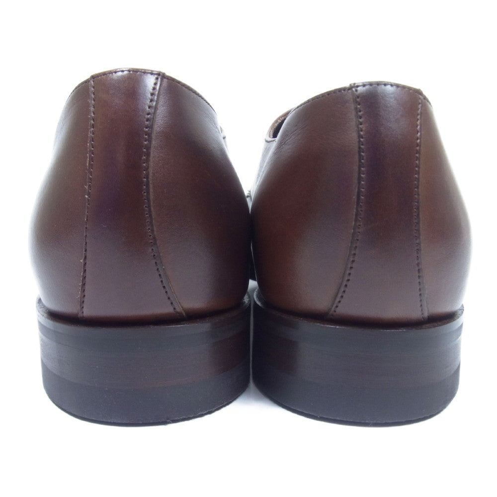 バーカー 2824FW06 APRON DERBY エプロン ダービー ダイナイト ソール Uチップ ビジネス シューズ ブラウン UK8.5 ブラウン系 8.5F【美品】【中古】
