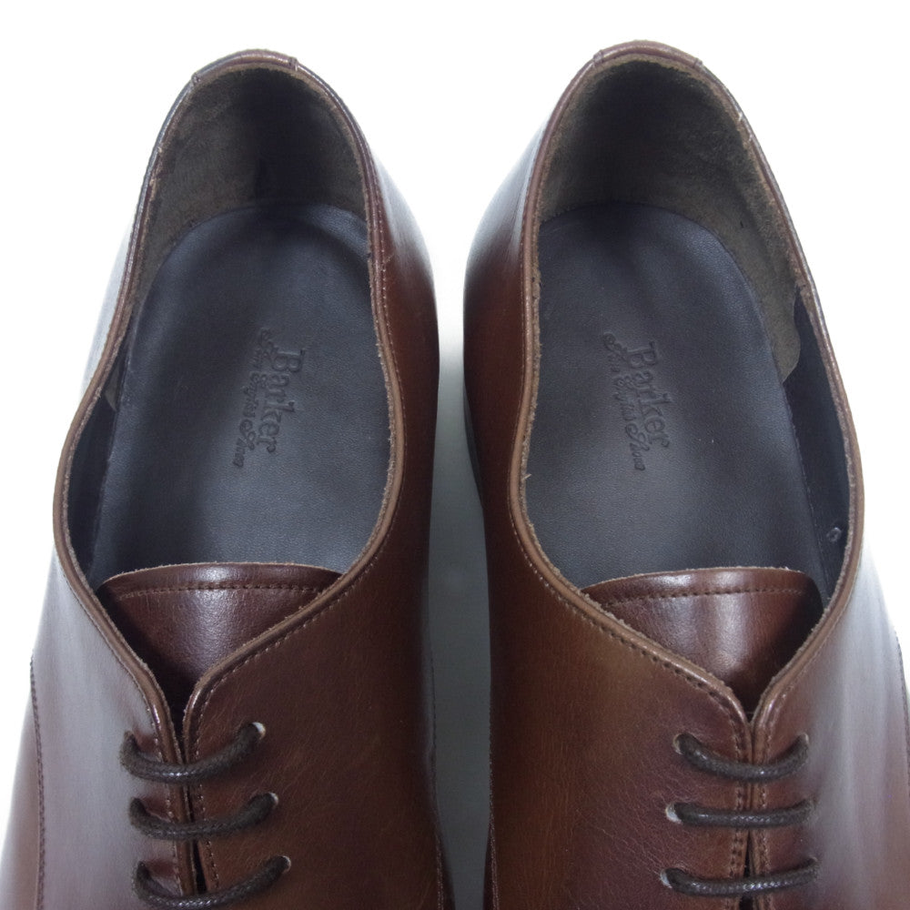 バーカー 2824FW06 APRON DERBY エプロン ダービー ダイナイト ソール Uチップ ビジネス シューズ ブラウン UK8.5 ブラウン系 8.5F【美品】【中古】