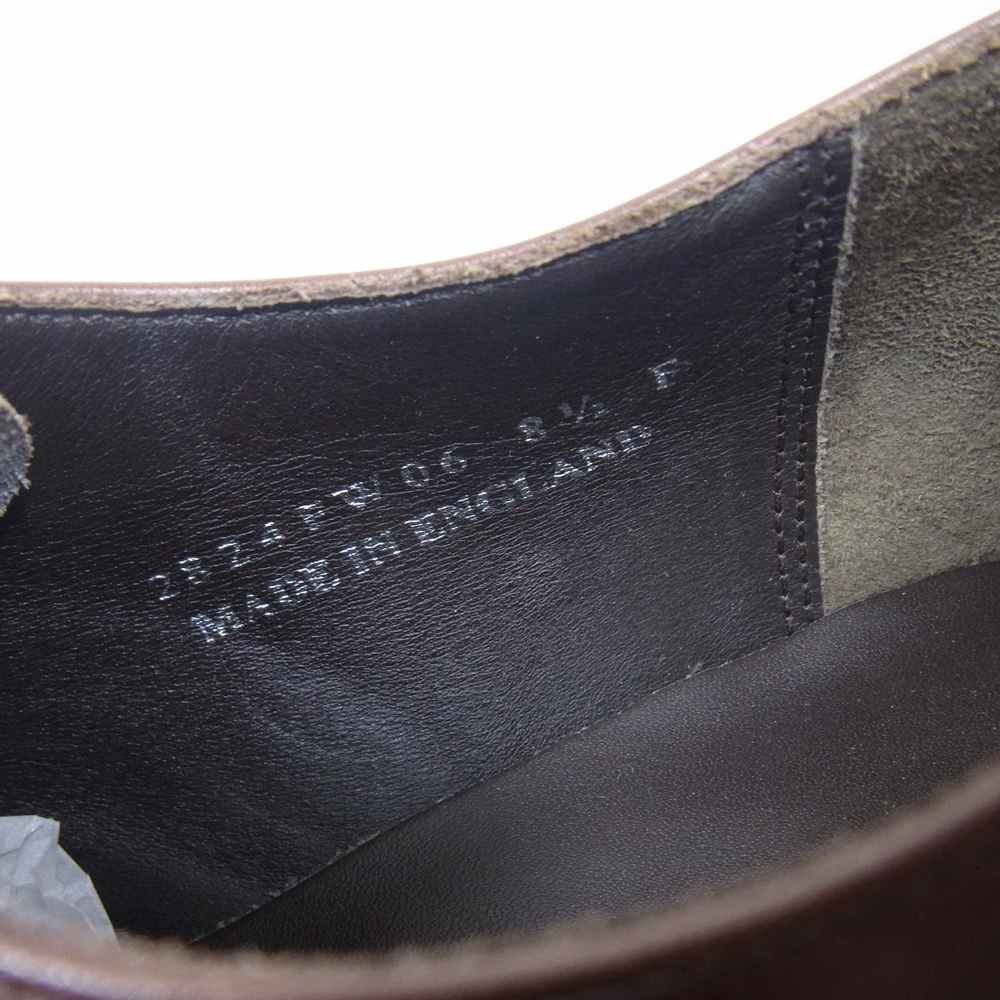 バーカー 2824FW06 APRON DERBY エプロン ダービー ダイナイト ソール Uチップ ビジネス シューズ ブラウン UK8.5 ブラウン系 8.5F【美品】【中古】