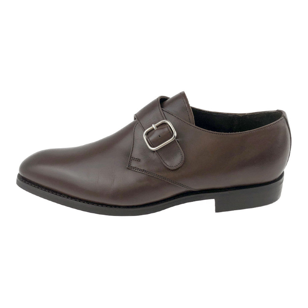 バーカー 4304FW11  MONK SHOE シングル モンク ストラップ ダイナイト ソール ドレスシューズ ブラウン UK8 ダークブラウン系 8【美品】【中古】
