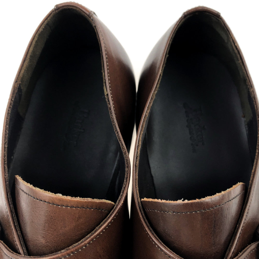 バーカー 4304FW11  MONK SHOE シングル モンク ストラップ ダイナイト ソール ドレスシューズ ブラウン UK8 ダークブラウン系 8【美品】【中古】