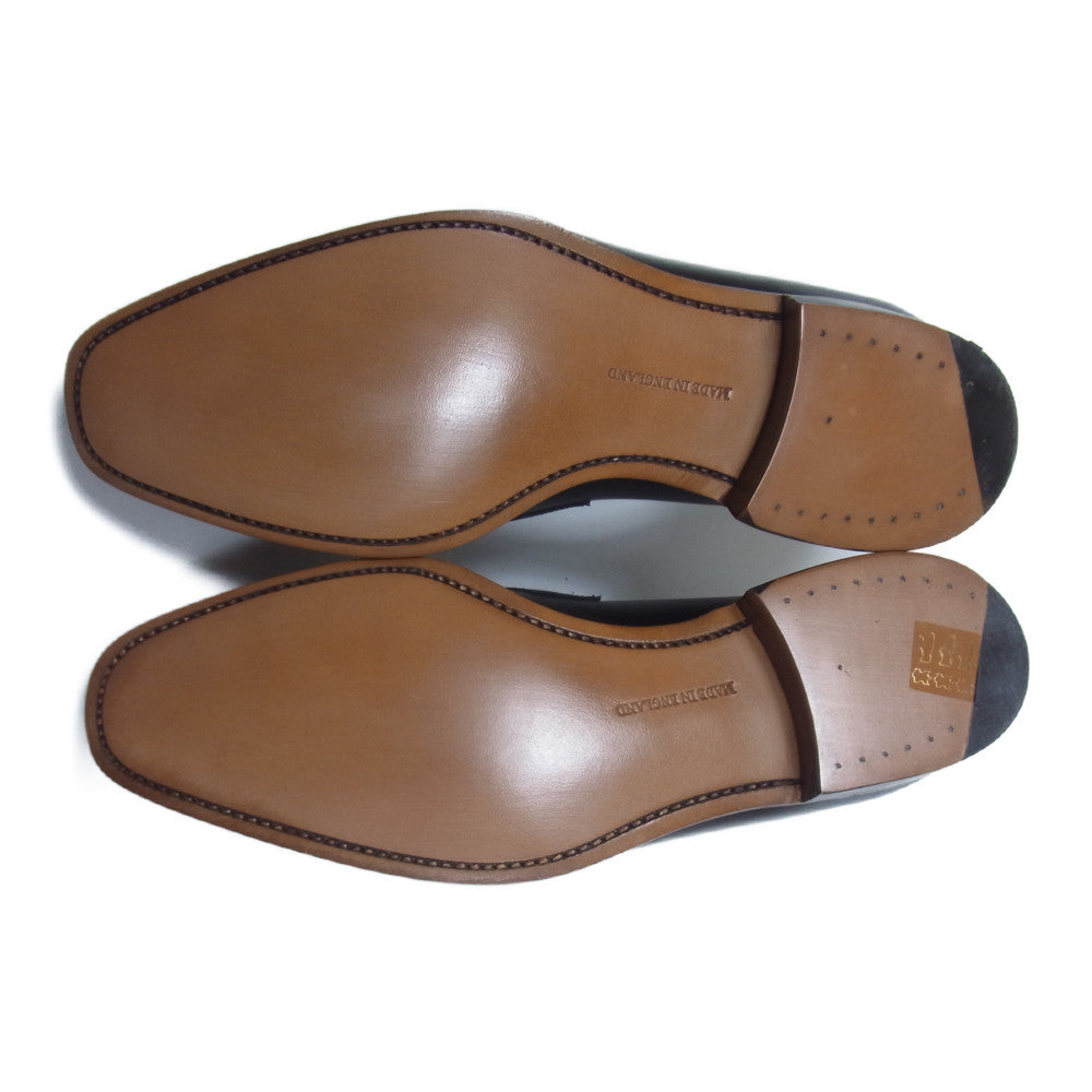 バーカー 4482FW10 LOAFER グッドイヤー式 サドル ローファー ブラック UK7 ブラック系 7F【美品】【中古】