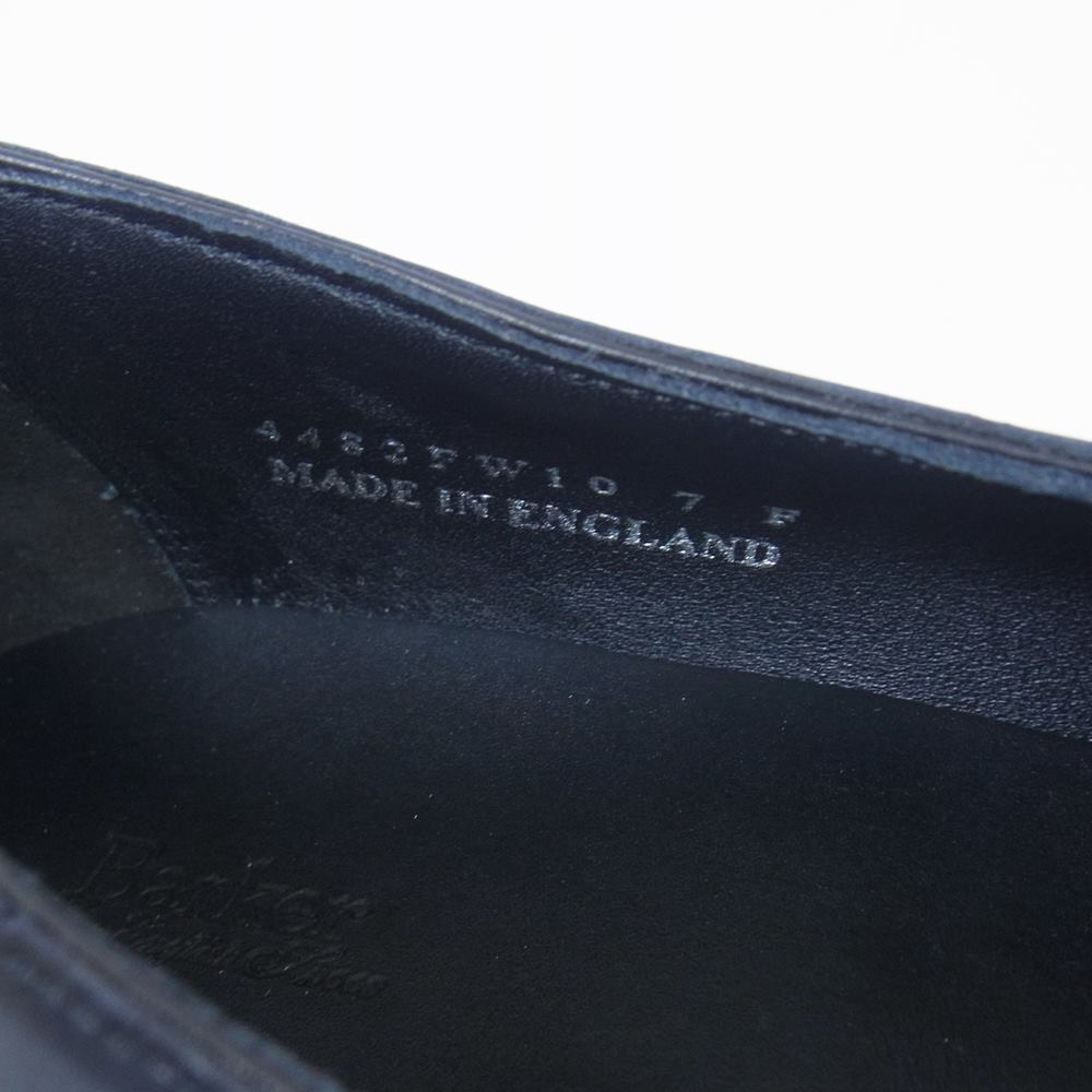 バーカー 4482FW10 LOAFER グッドイヤー式 サドル ローファー ブラック UK7 ブラック系 7F【美品】【中古】