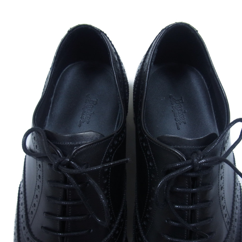バーカー 4276FW13 OXFORD BROGUE フルブローグ ウイング チップ ダイナイト ソール ビジネス シューズ ブラック系 UK6【美品】【中古】