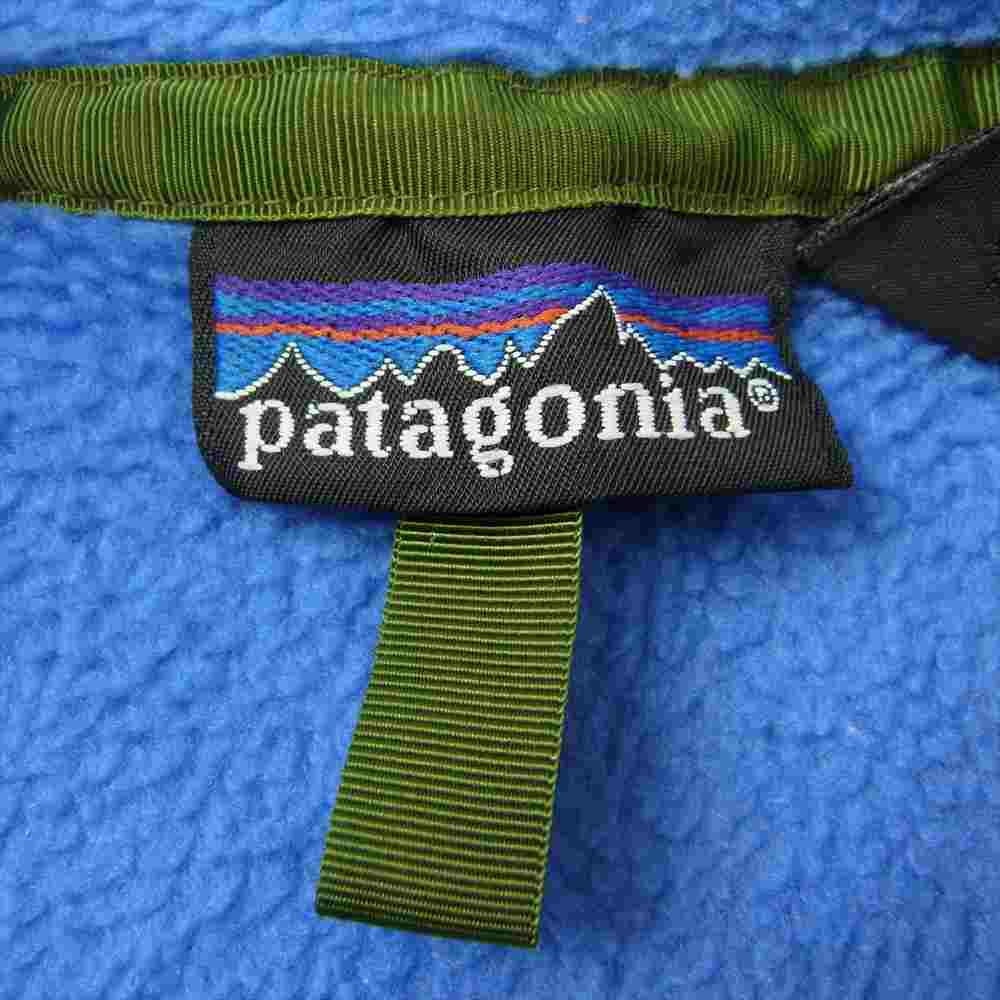 patagonia パタゴニア 90s ポルトガル製 シンチラ スナップT フリース プルオーバー ジャケット ブルー系 M【中古】