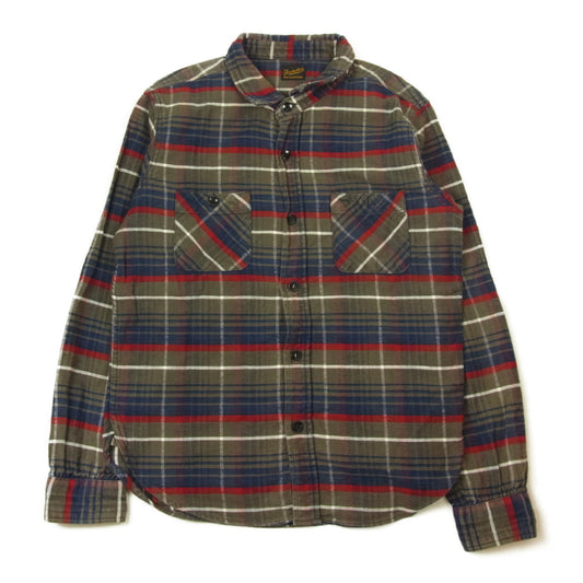 TENDERLOIN テンダーロイン T-HEAVY FLANNEL CHECK SHT ヘビーフランネル チェック シャツ グレー系 XS【中古】