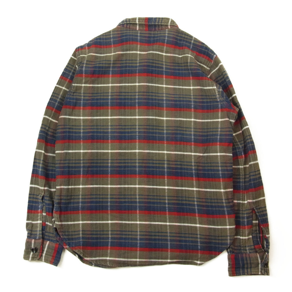 TENDERLOIN テンダーロイン T-HEAVY FLANNEL CHECK SHT ヘビーフランネル チェック シャツ グレー系 XS【中古】