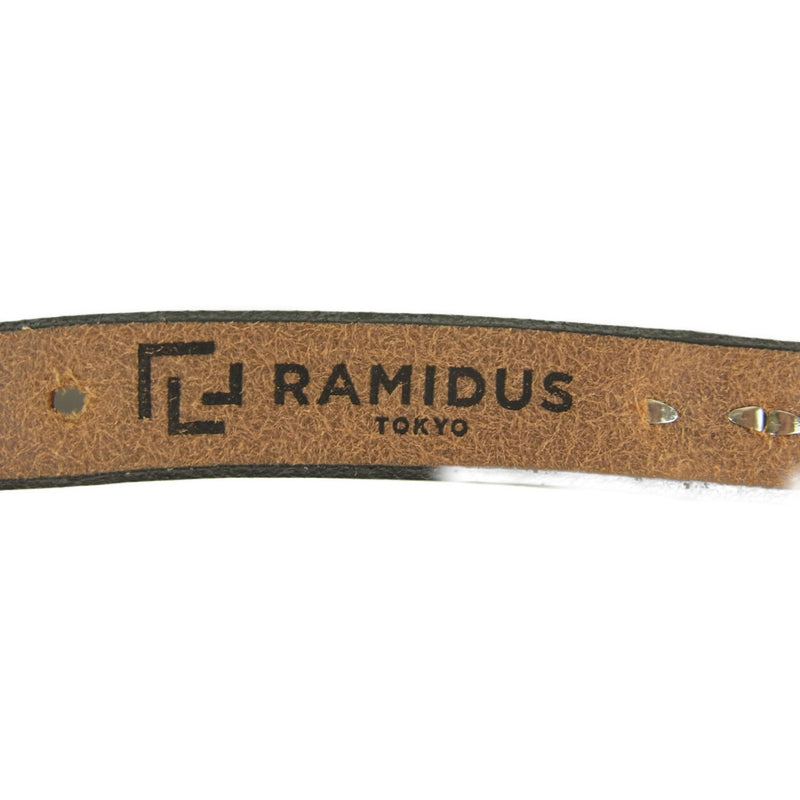 WOLF'S HEAD ウルフズヘッド × RAMIDUS STUDS BELT 15mm ラミダス スタッズ ベルト 15mm ブラック系  36【美品】【中古】