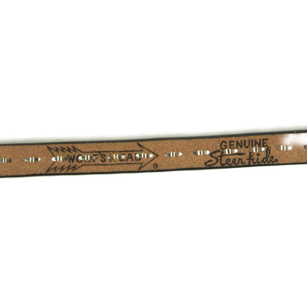 WOLF'S HEAD ウルフズヘッド × RAMIDUS STUDS BELT 15mm ラミダス スタッズ ベルト 15mm ブラック系 36【美品】【中古】