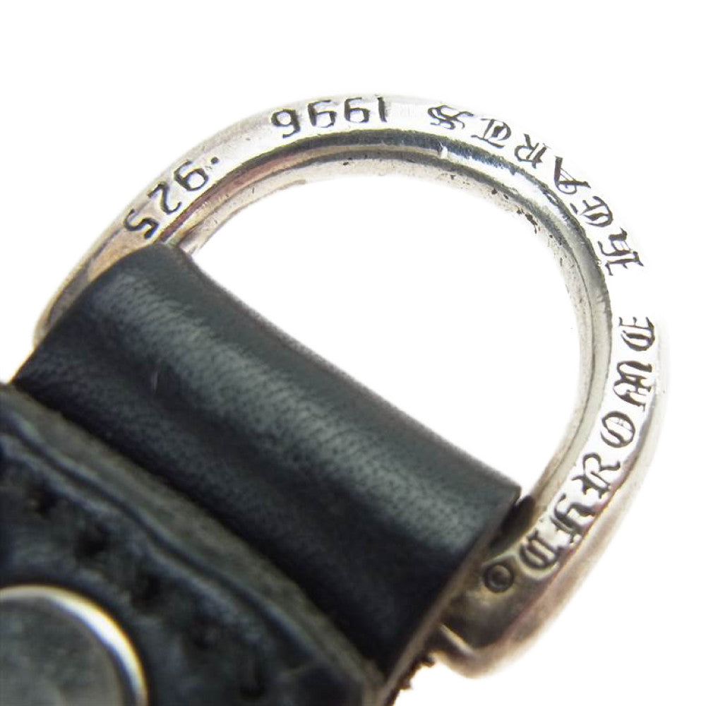 CHROME HEARTS クロムハーツ（原本無） BELT LOOP クロスボールボタン Dリング ベルトループ ブラック系【中古】