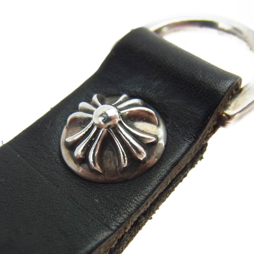 CHROME HEARTS クロムハーツ（原本無） BELT LOOP クロスボールボタン Dリング ベルトループ ブラック系【中古】