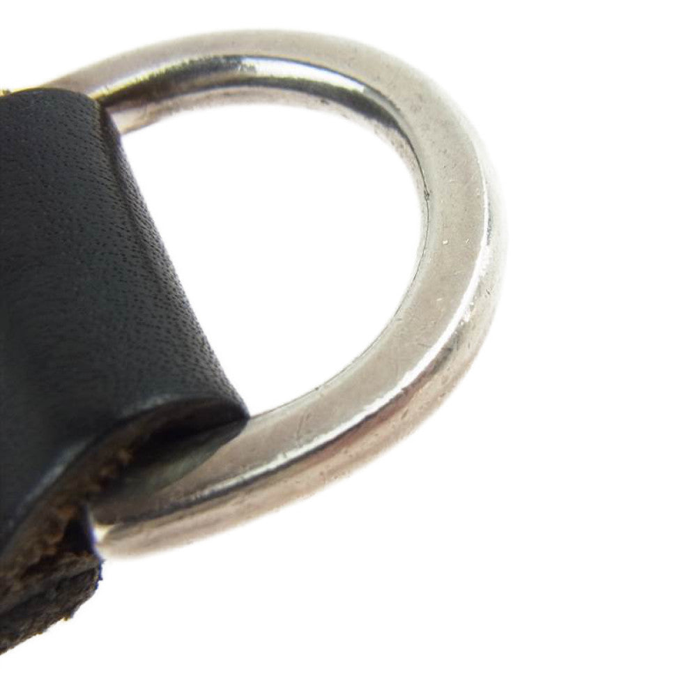 CHROME HEARTS クロムハーツ（原本無） BELT LOOP クロスボールボタン Dリング ベルトループ ブラック系【中古】