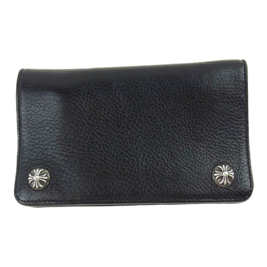 CHROME HEARTS クロムハーツ（原本有） 1ZIP BLK 1ジップ クロスボール ウォレット ブラック系【中古】