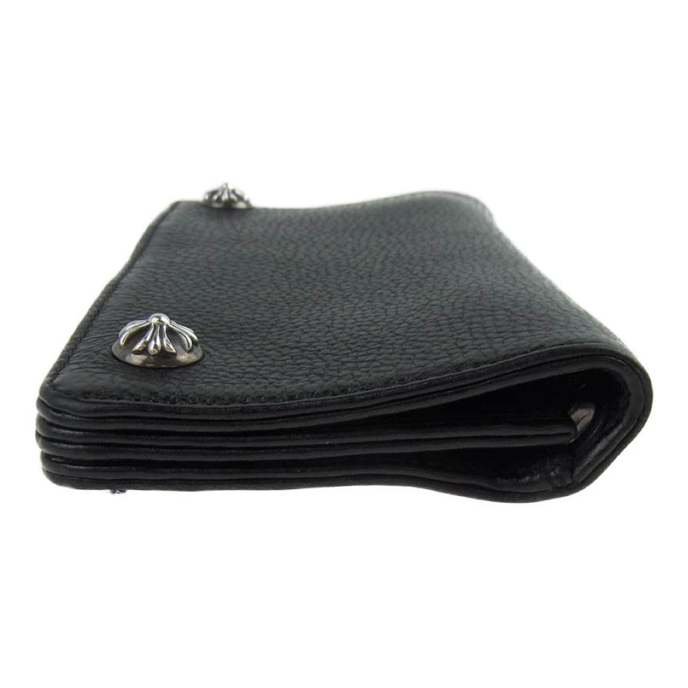 CHROME HEARTS クロムハーツ（原本有） 1ZIP BLK 1ジップ クロスボール ウォレット ブラック系【中古】