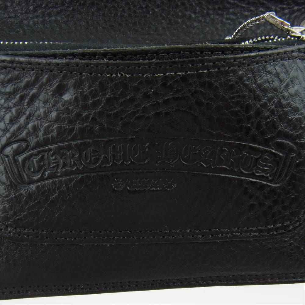 CHROME HEARTS クロムハーツ（原本有） 1ZIP BLK 1ジップ クロスボール ウォレット ブラック系【中古】