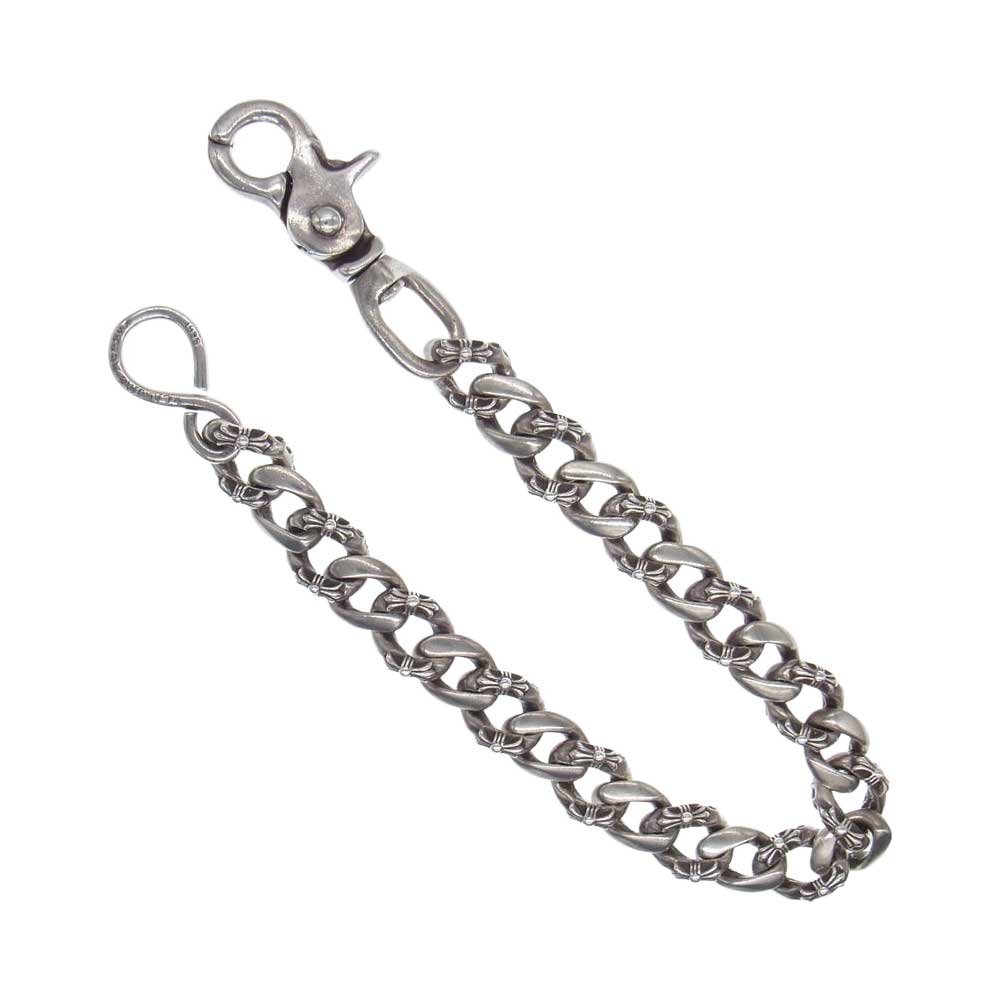 CHROME HEARTS クロムハーツ（原本無） FANCY SHORT-1 1クリップ ショート ファンシーリンク ウォレットチェーン  シルバー系【中古】